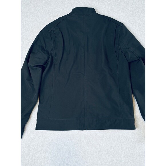 Michael Kors Men’s Tech Racing Shell Jacket Coat Black Zip Up Pockets Medium - Picture 7 of 15